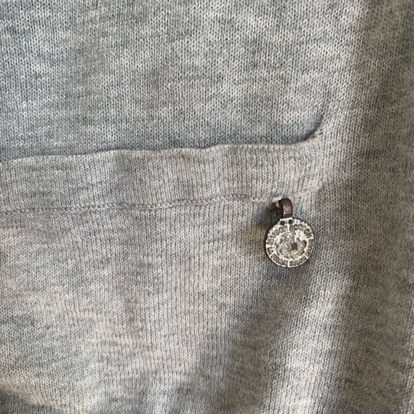 Maison Scotch gray/blue single button cardigan - Picture 4 of 8